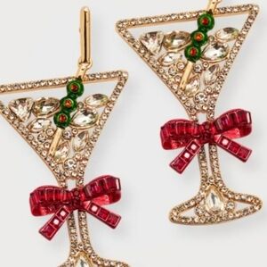 💛🔹️BAUBLEBAR🔹️-Seasonal Spirit Earrings 🍸 Stay Merry And Bright